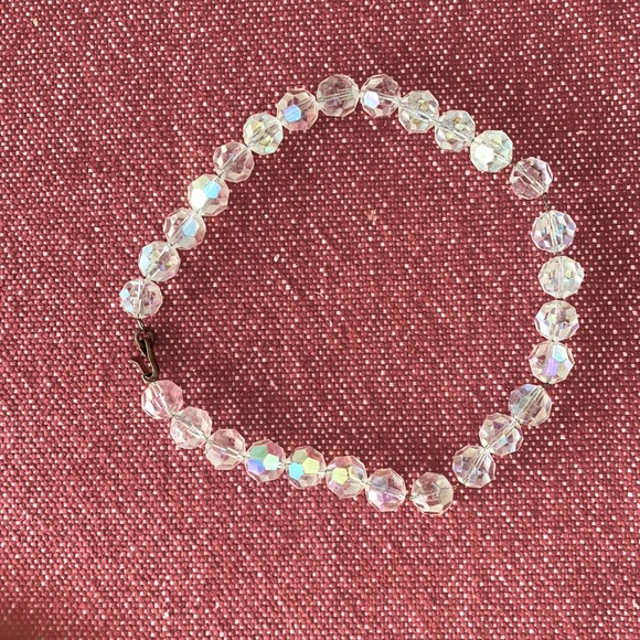 Jewelry Vintage Cut Glass Necklace Poshmark